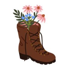 Boot with Flowers