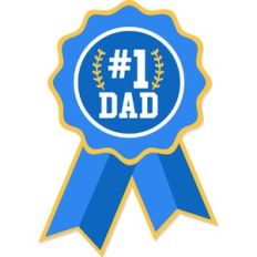 #1 Dad Award Ribbon