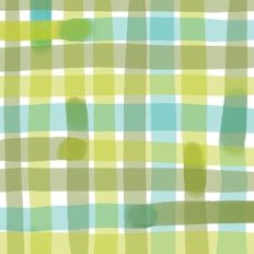 Green Watercolor Plaid Pattern