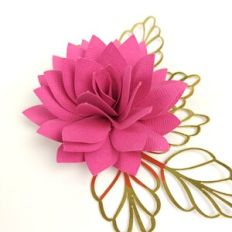 Flower 90 With Foliage for Cake Topper