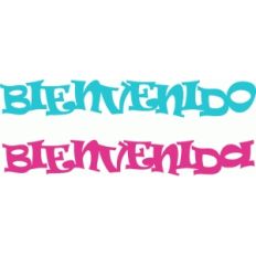 bienvenido / bienvenida