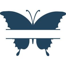 Split Butterfly Monogram