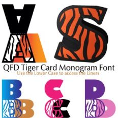 QFD Tiger Card Monogram Font