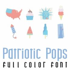 Patriotic Pops Full Color Font