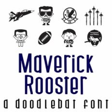 Maverick Rooster Doodlebat Font
