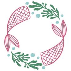 Mermaid Tail Circle Frame