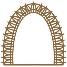 Boho Rattan Wicker Arch Frame