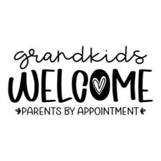 grandkids welcome parents by appointment