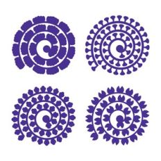 Rolled Flower, 3D Paper Flower Template bundle