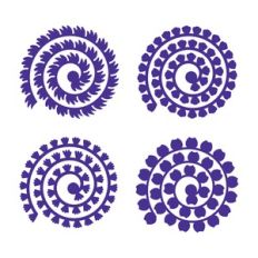 Rolled Flower, 3D Paper Flower Template bundle