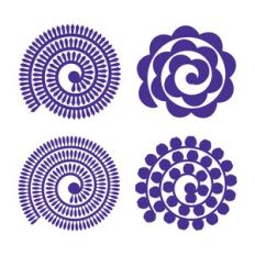 Rolled Flower, 3D Paper Flower Template bundle