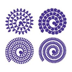 Rolled Flower, 3D Paper Flower Template bundle