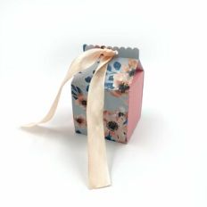 two color mini milk carton box