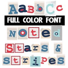 Noted Stars and Stripes Color Font