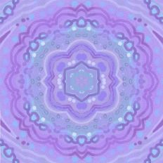 Purple Kaleidoscope Mandala background pattern