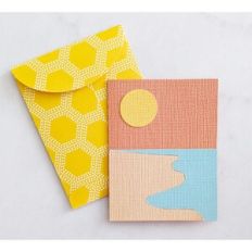 sunset beach card and envelope