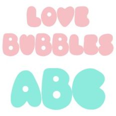 Love Bubbles Font