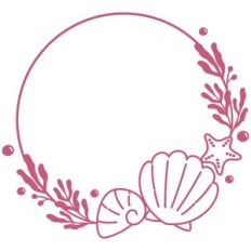 Seaweed and Seashells Frame