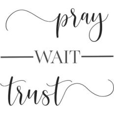 Pray Wait Trust