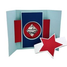 Star Shutter Card Let Freedom Ring