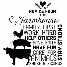 Advice from the Farmhouse Wall Art Word Art