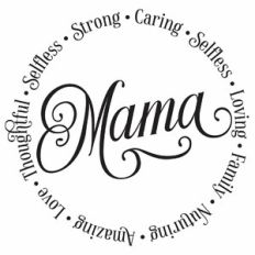 Mama Word Art Circle