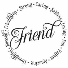 Friend Circle Word Art