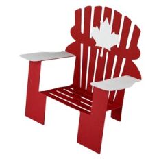 3D Canada Day Adirondack Muskoka Chair