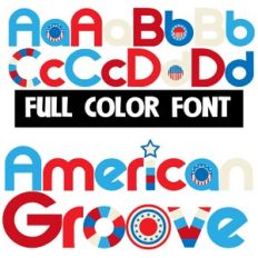American Groove Color Font