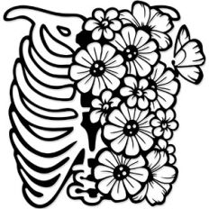 Pretty Floral Skeleton