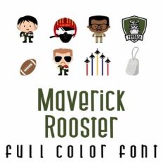 Maverick Rooster Full Color Font