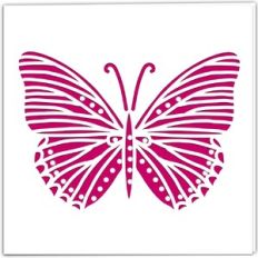 Intricate Lace Butterfly Card