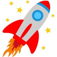 rocket in space