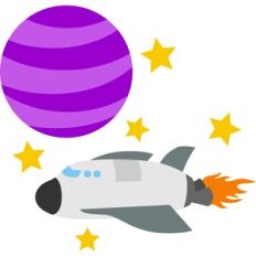 spaceship in space