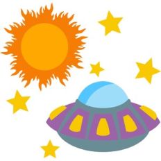 ufo and sun