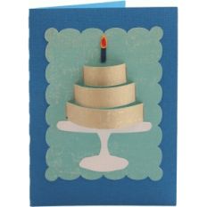 3d birthday cake card