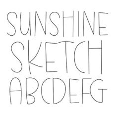 BFC Sunshine Sketch Handwriting Font