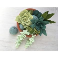 Felt Succulents sewing pattern