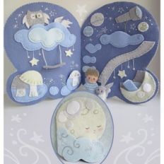 Little Milo's Dreamland felt quiet book sewing pattern