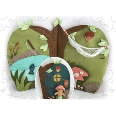Fairy Door felt quiet book sewing pattern