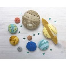 Moody Planets felt sewing pattern