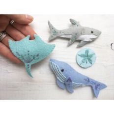 Sea Creatures set 3 felt sewing pattern