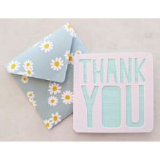 thank you card and envelope