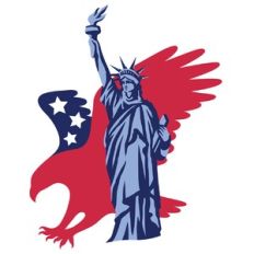 Patriotic 4th of July design