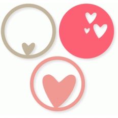 circle hearts