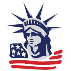 Patriotic 4th of July American flag