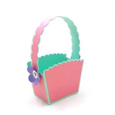 Scalloped Flower Basket