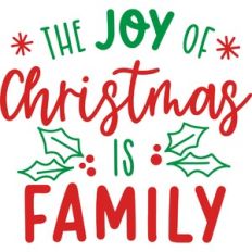 The Joy of Christmas is Family