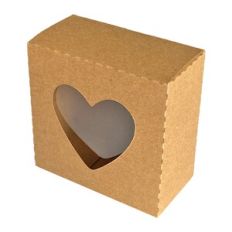 Notched Square Box with Heart Window