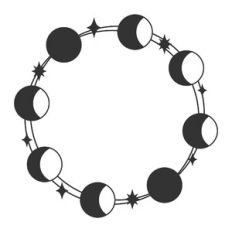 Moon Phase Star Modern Boho Wreath Frame